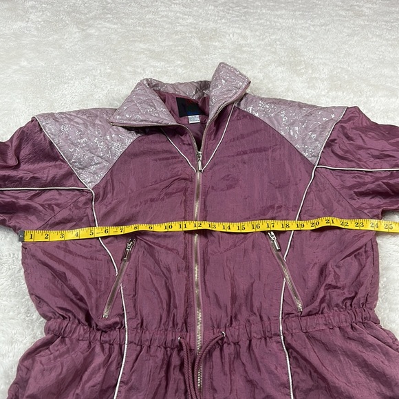 Vintage 80s 90s New York Classics pink windbreaker bomber jacket, size 14/16 - Picture 5 of 10